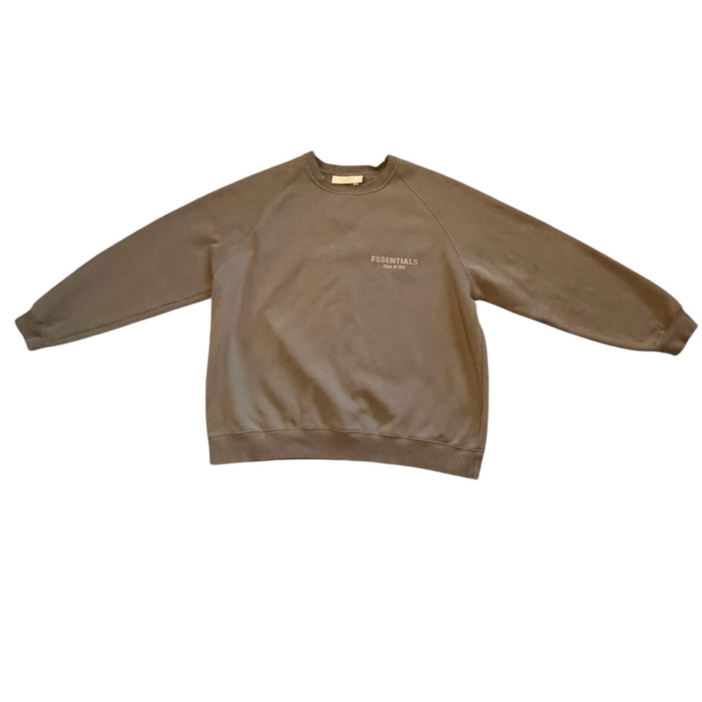 Fear of God Essentials Crewneck Oak Size Large‎ Like New Condition